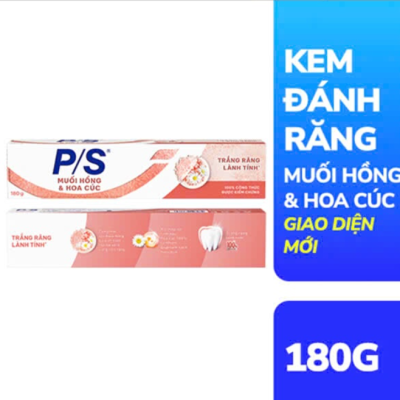 P/S Kem Đánh Răng Muối Hồng Và Hoa Cúc 180g/Ống